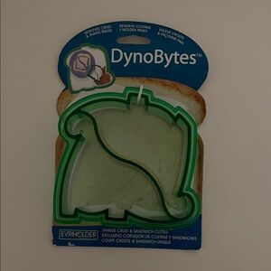 Evriholder DynoBytes Green Dinosaur Unique Crust and Sandwich Cutter